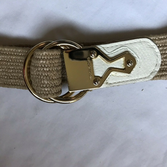 Michael Kors Accessories - Michael Kors Woven White Belt